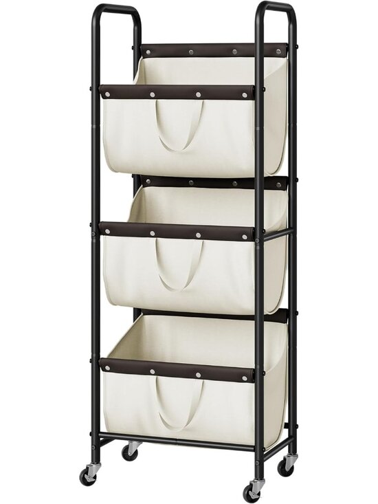 Other - 3 Tier Laundry Sorter, Laundry Basket with Wheels, Laundry Room Organization and